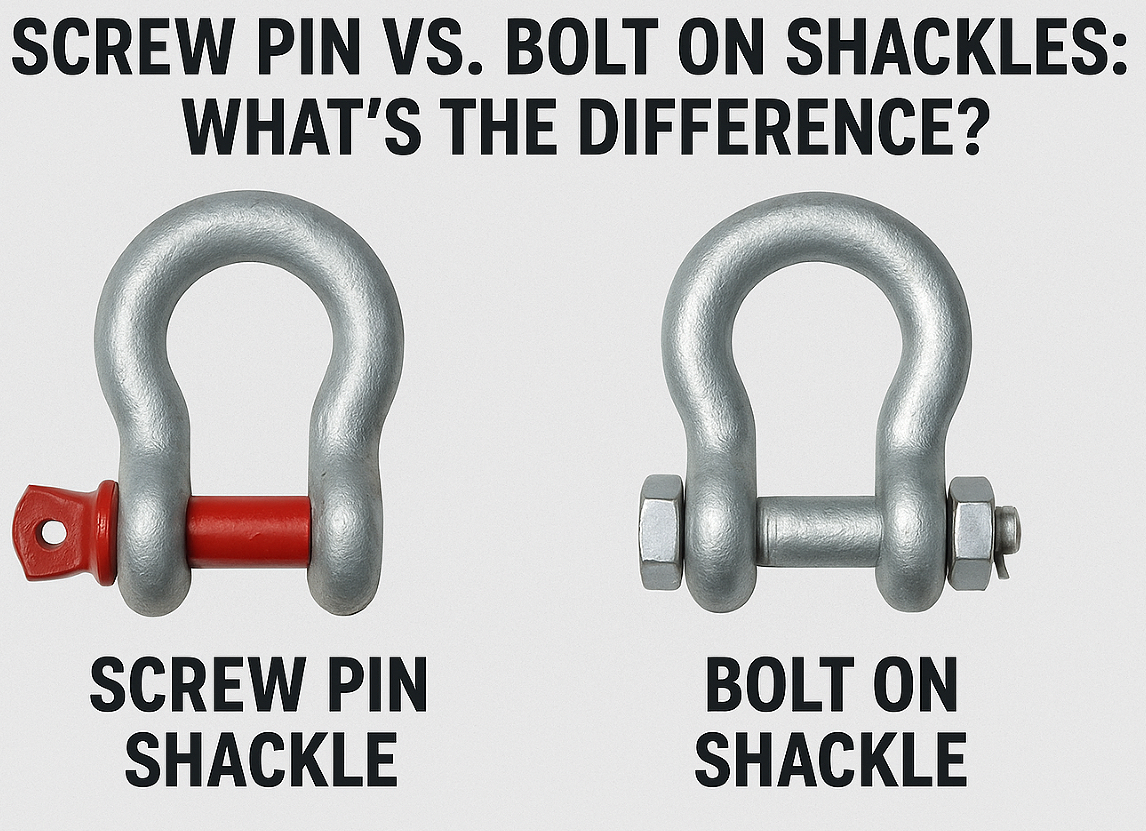 Screw Pin vs. Bolt On Shackles: What's the Difference?